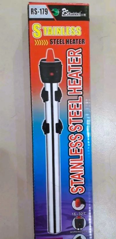 Calefactor Acero Inox Sumergible Rs-179 100w Acuario