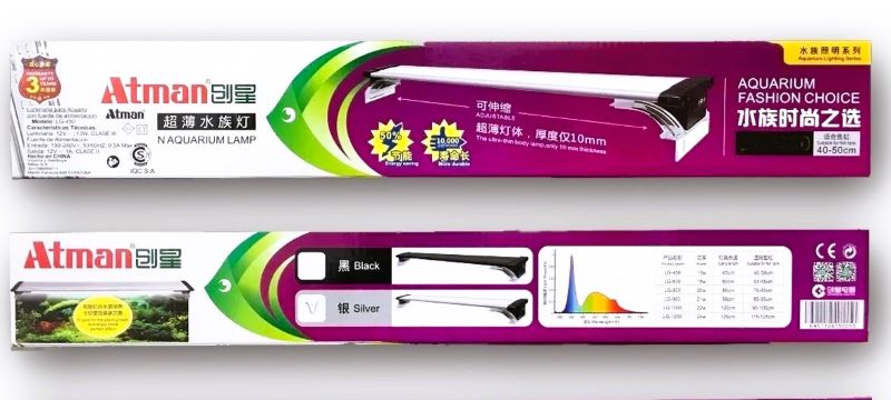 Iluminador Led Atman LG 450 13w Acuario 40-50cm