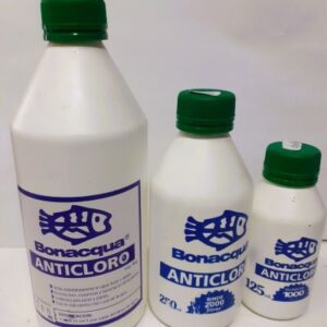 Anticloro Bonacqua Elimina el cloro en forma instantánea 125 ml.