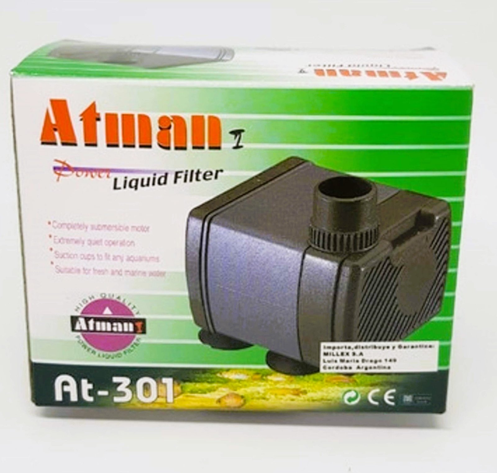 Bomba Sumergible Atman At301 300l/h